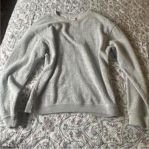 Classic Women's Crewneck Sweater in Light Gray